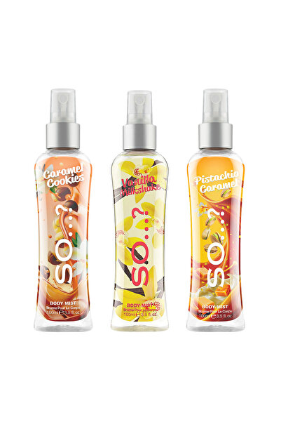 So Fragrance So…? Caramel Cookies, Vanilla Milkshake, Pistachio Caramel Vücut...