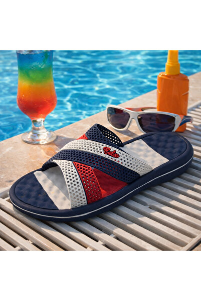 Calx Men's Massage Sole Beach Pool Slippers