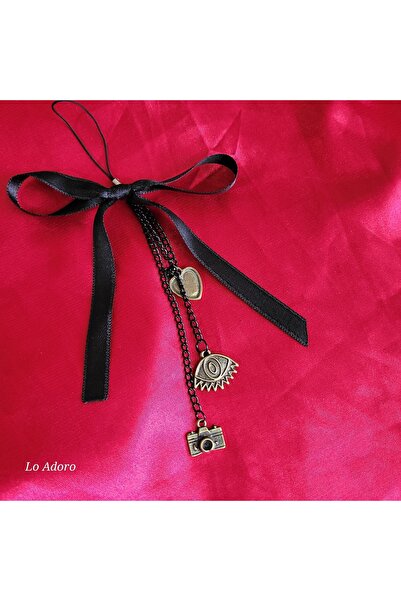 LO ADORO Γούρι τηλεφώνου Heart Butterfly Cat Γυναικείο λουράκι τηλεφώνου για ...