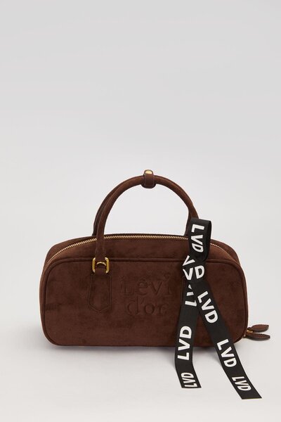 Levidor Coffee Snap Strap Shoulder Bag