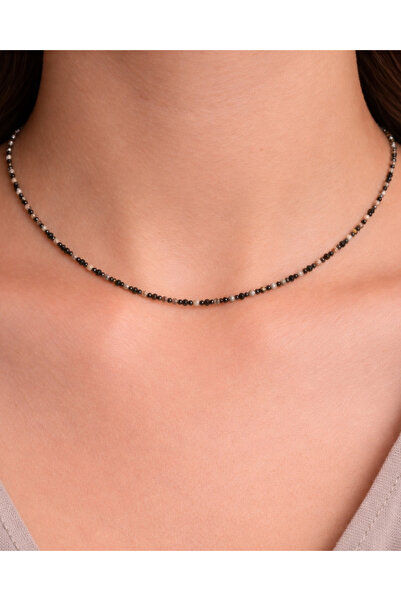 DSA_Aksesuar Doğal Taş Boncuklu Minimal Kadın Kolye