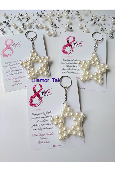 Lilamor 5 τεμάχια Δώρο για την Παγκόσμια Ημέρα της Γυναίκας 8 Μαρτίου Μπρελόκ...