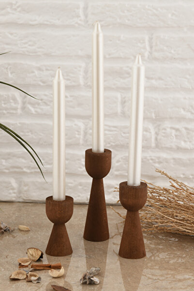 TR Turan Collection FREYA 3’lü Set İskandinav Kadeh Başlıklı Konik Gürgen Koy...