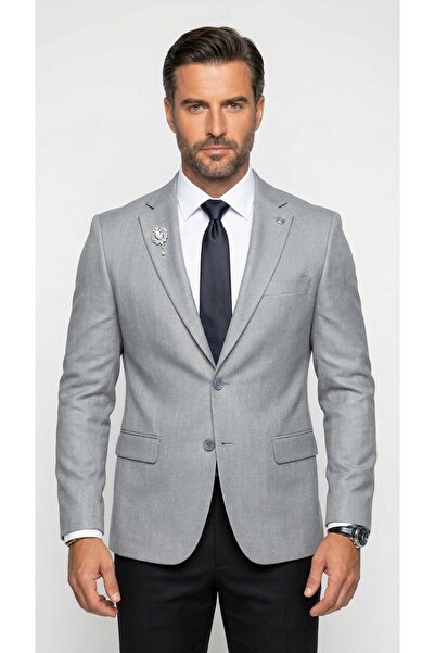 Plus Scorpion Men's Slim Fit Classic Jacket Textured Fabric Modern Cut