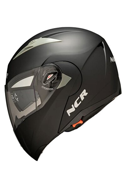 NCR 158 MAT SİYAH ÇENE AÇILIR MOTOSİKLET KASKI ECE 22.06 ve DOT