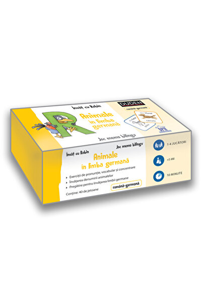 Editura DPH Animale in limba germana - Invat cu Robin