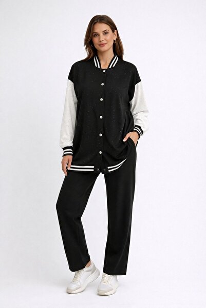 Aynaz Costum de damă cu pantaloni cu croială confortabilă