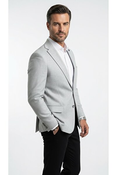 Plus Scorpion Men's Slim Fit Classic Jacket Textured Fabric Modern Cut