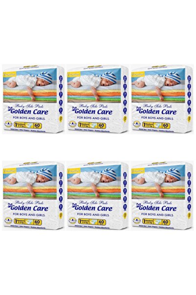 Golden SET 6 PIECES - Newborn Baby Diapers No. 1, 2-5 KG, 60 Count