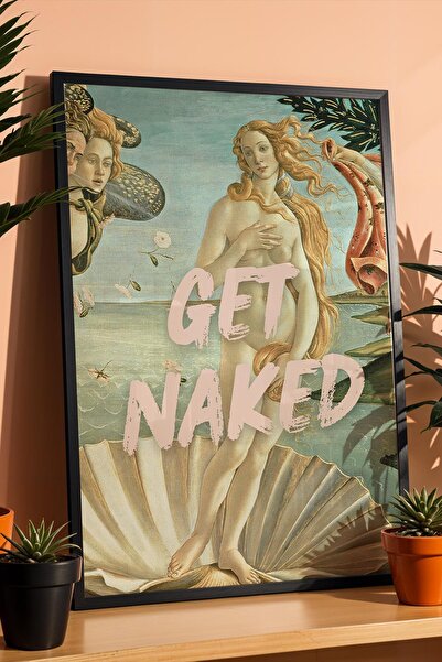 Saturn The Birth of Venus Get Naked Klasik Portre Pop Art Çerçeveli Tablo Ban...