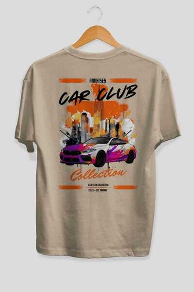 Ankhises Araba Club Series 17 Back Printed Oversize T-Shirt 100% Cotton Men's...