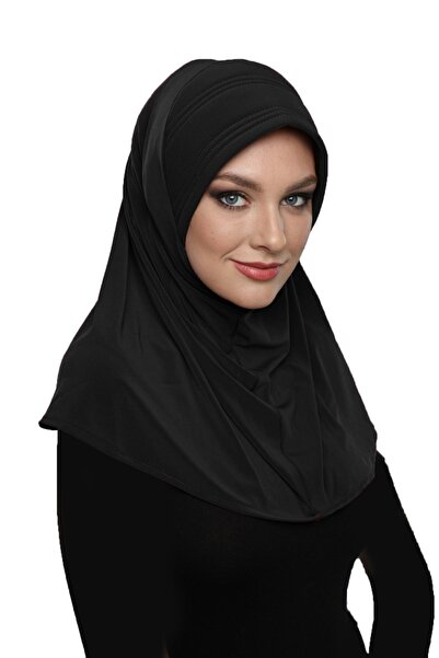 elysianfidan غطاء رأس طبي جاهز من تاكماتيك باللون الأسود السادة، مناسب للاستخ...