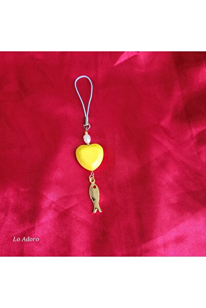 LO ADORO Phone Charm Heart Butterfly Cat Yoga Woman Phone Lanyard Strap Keych...