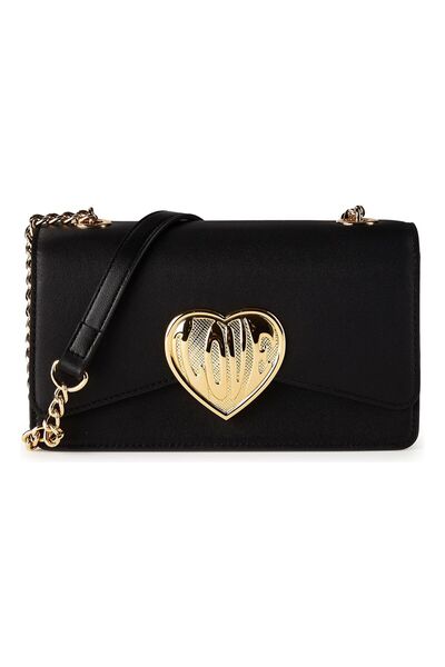Love Moschino Victory Heart Schultertasche Leder 21.5 cm