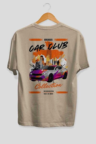 Ankhises Tricou supradimensionat cu imprimeu pe spate din seria Car Club 20, ...