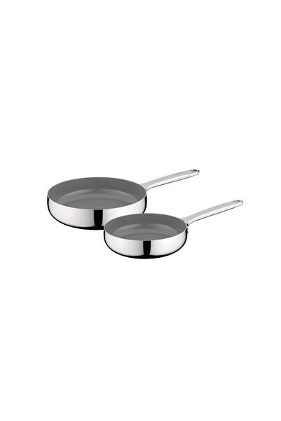 Berghoff Home Belly 2-Piece Non-Stick Pan Set 20-24cm Stellar Steel