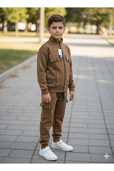 Yağmur Giyim PRETTY Set de trening pentru băieți, cu guler înalt, fermoar fro...