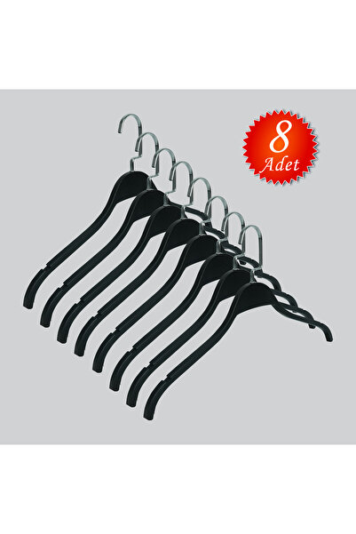 NYN ДЕРЕВ'ЯНИЙ 8061-Ç Нікель Срібний Гачок для одягу, блузки та сорочки 8 штук