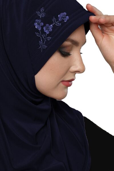 elysianfidan غطاء للصلاة مصنوع يدويًا من الحجر التكتيكي مطرز باللون الأزرق ال...