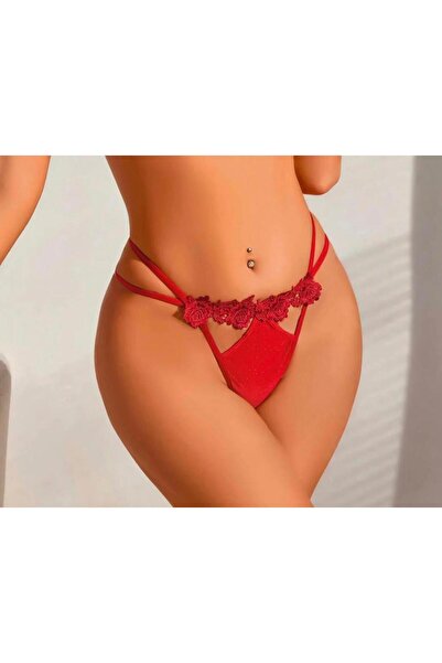 KIZIL GECE Kadın Karışık Pamuklu STRİNG SETİ 2'Lİ