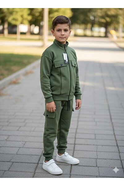 Yağmur Giyim PRETTY Set de trening pentru băieți, cu guler înalt, fermoar fro...