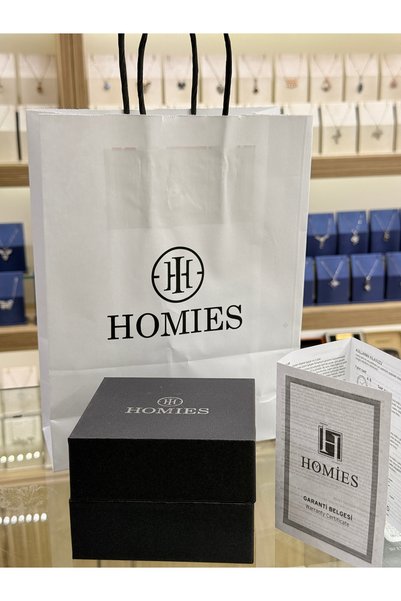 Homies ساعة يد رجالية مميزة في علبة هدية، هيكل أسود اللون، سوار فولاذي Hm2523c8
