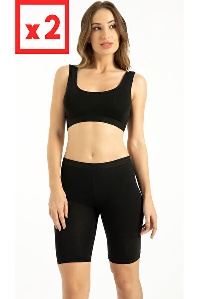 Love Dream Underwear Γυναικείο κολάν μπαμπού 2 τεμαχίων πάνω από το γόνατο, ε...