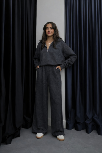 YAKAMEL Women's Modal Soft Combed Cotton Standing Collar Half Zipper Long Sle...