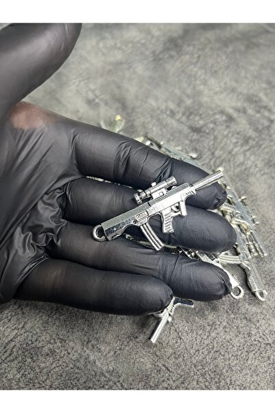 Mos Tespih 1 Adet Tüfek Tasarımlı Kolye Ucu Anahtarlık Ucu Takı Malzemesi