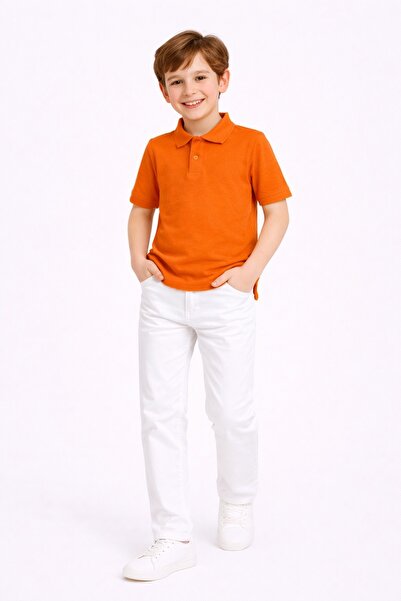 Nacar Erkek Çocuk 23 Nisan 29 Ekim Kısa Kol Lakost&Beyaz Pantolon Gösteri Tak...