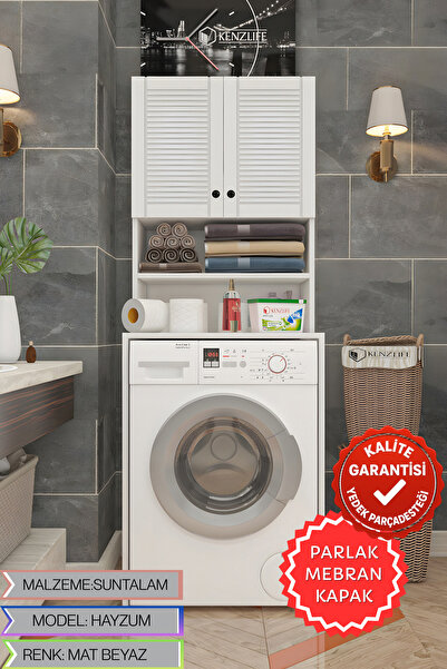 Kenzlife membran çamaşır makinesi dolabı hayzum byzbyz panjur 180*66*55 mebra...