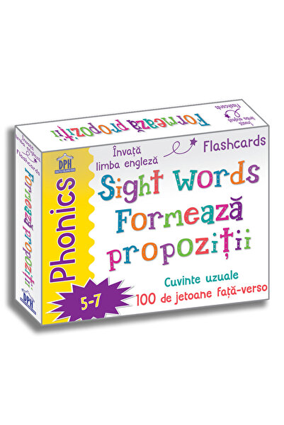 Editura DPH Sight words - Formeaza propozitii - Jetoane Limba Engleza
