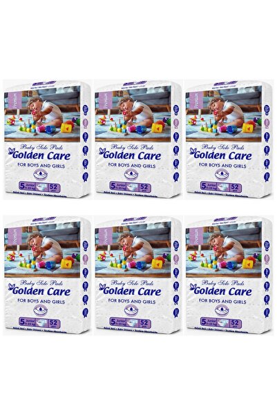 Golden SET 6 PIECES - Junior Diapers, Size 5 (11-25 kg), 52 Count
