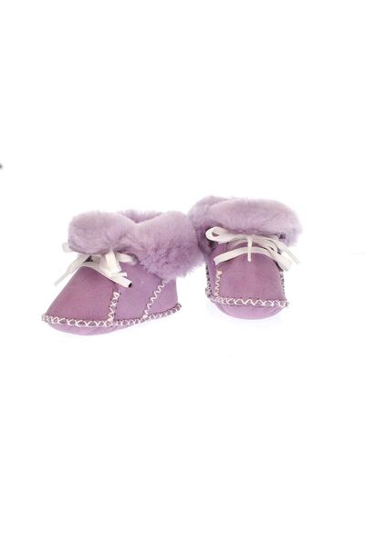 GREEF Pembe %100 Hakiki Yün Sweet Bebek patiği