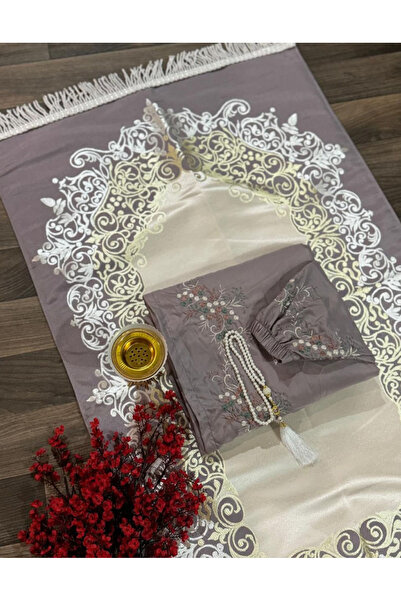 Gerenic طقم صلاة نسائي يتضمن سجادة صلاة مبطنة وشرشف صلاة