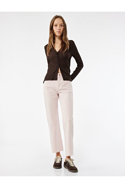 Koton Cut Leg Basic Denim Trousers