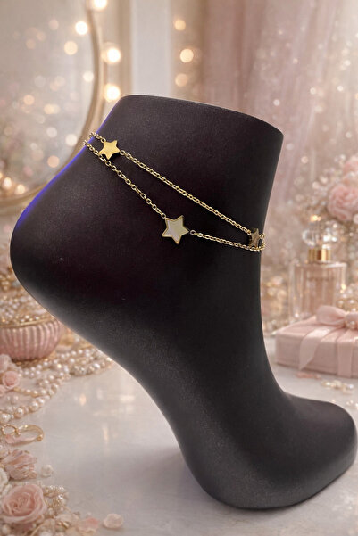 KZNovaStyle ⭐   سلسلة ذهبية مزدوجة على شكل نجمة ⭐