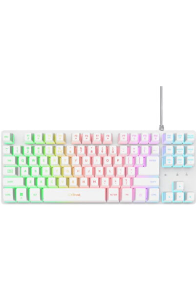 Trust GXT 833 W Thado Rainbow LED USB-A White Keyboard