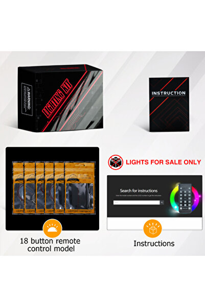 Choice مجموعة إضاءة LED من لازيشي 75389، مزودة بجهاز تحكم عن بعد، مناسبة لمبن...