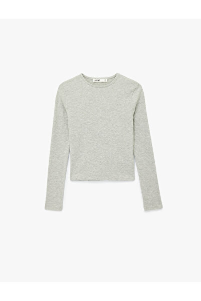 Koton Slim Fit Long Sleeve Crew Neck Basic T-Shirt