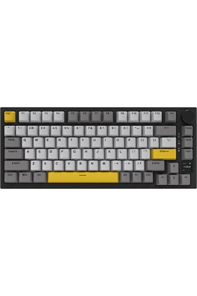 Ajazz Tastatură wireless AK820PRO-FF-BGY, aspect american, neagră