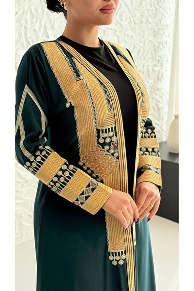 Lyaly aljlabyh "Heritage" Open Cloak - Women's Founding Day Edition (Royal Fa...