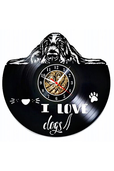 OEM I LOVE DOGS Wall Clock