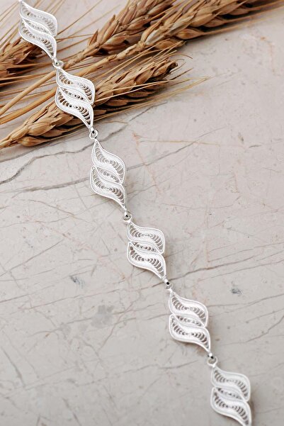 Sümer Telkari Telkari Tasarım Elişi 925 Ayar Gümüş Bileklik 4866