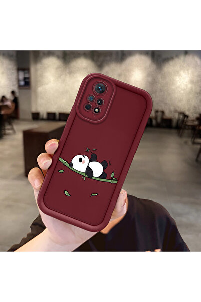 Hontinga حافظة هاتف من مادة السيليكون مقاومة للصدمات بنمط الباندا متوافقة مع ...