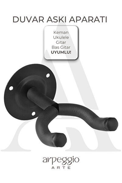 arpeggio ARTE Duvar Tipi Gitar Askısı – Keman,Ukulele ve Bağlama Uyumlu Enstr...