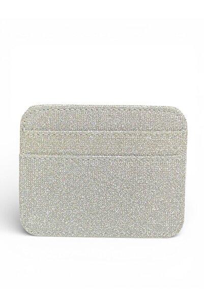 Kemerix Women's Basic Horizontal Model Gray Glitter Card Holder Gift Wallet &...
