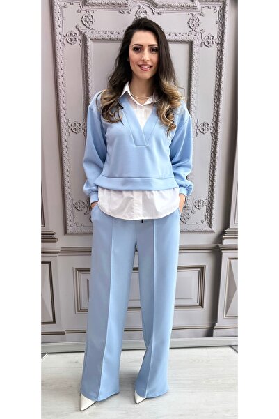 styleFlex Women's tracksuit made of 50% elastic viscose, with integrated blou...