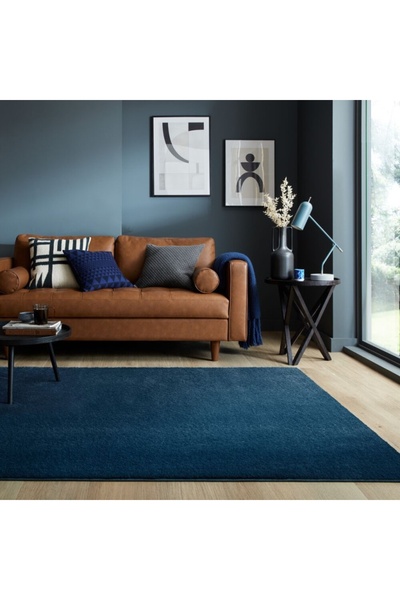 Talis Sheen Rug Navy Blue 120X170 cm, Flair Rugs