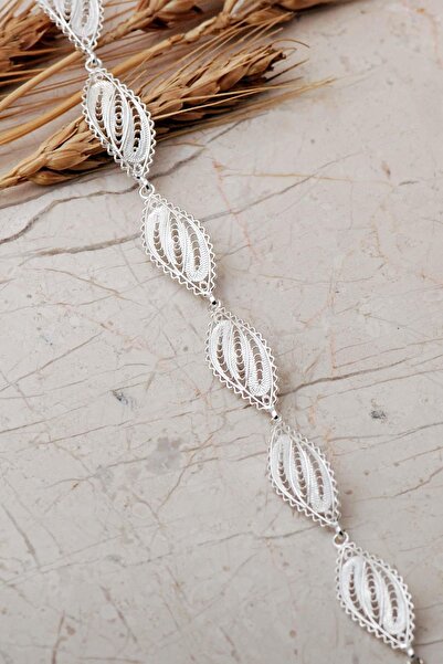 Sümer Telkari Telkari Tasarım Elişi 925 Ayar Gümüş Bileklik 4865